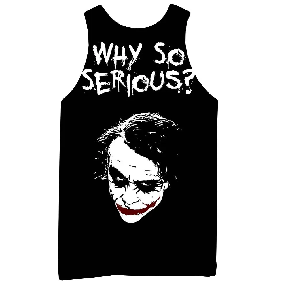 Мужская Черная майка без рукавов с 3D-принтом | одежда