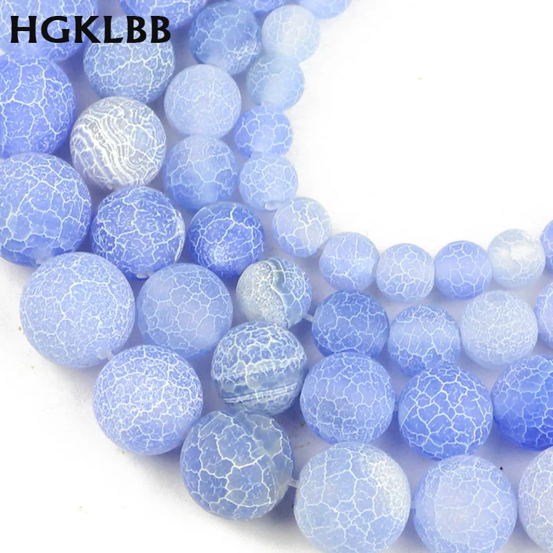 HGKLBB светильник синие выветренные бусины из сердолика натуральный камень 6/8/10/мм