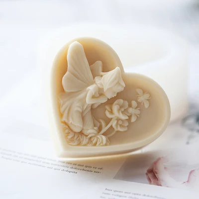 

PRZY Mold Silicone Silicone Flower Soap Fairy Wishing With Bee Handmade DIY Handmade Mold Soap Making Moulds Resin Clay Molds