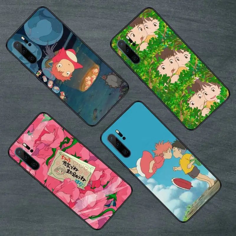 

Cartoon Ponyo on the Cliff Phone Case For Huawei Mate 9 10 20 Pro lite 20x nova 3e P10 plus P20 Pro Honor10 lite