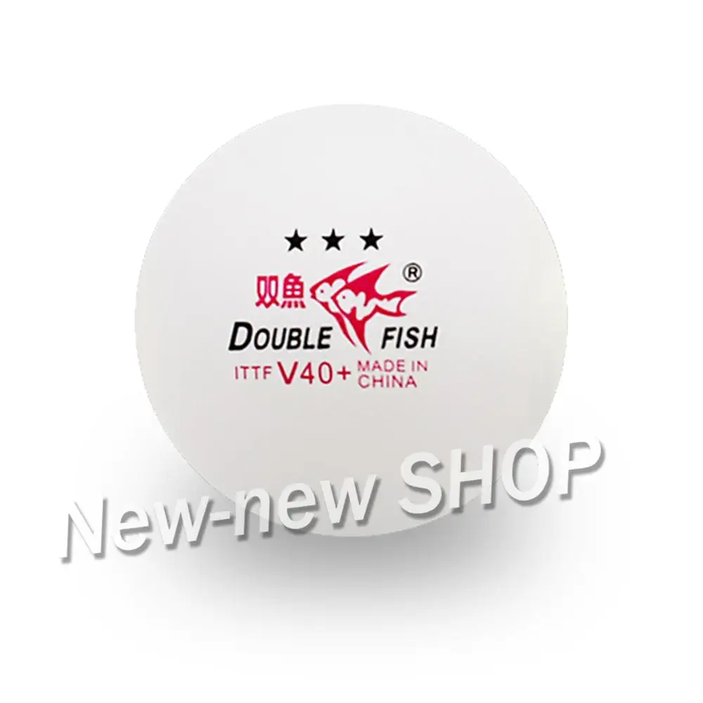 Original Double Fish 3-Star V40+ Table Tennis Balls 40+ New Material Seamed Plastic ABS Ping Pong | Спорт и развлечения
