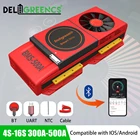 Смарт BMS 4S 8S 16S 300A 400A 500A для 3,2 V LiFePO4 Батарея 12V BMS с UART Bluetooth APP для подключения к ПК для солнечных батарей EV RV