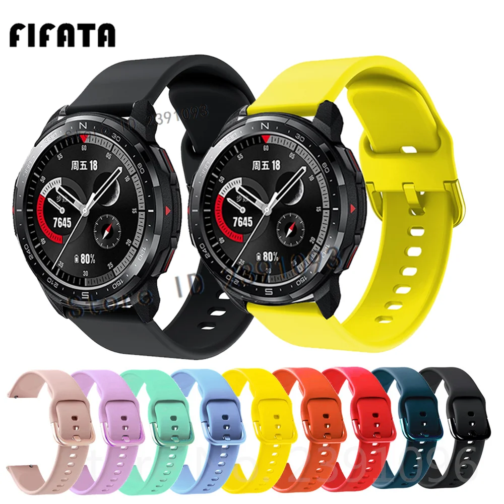 

Ремешок силиконовый для смарт-часов Honor Watch GS pro band, браслет для Amazfit GTR 3/GTR 3 pro