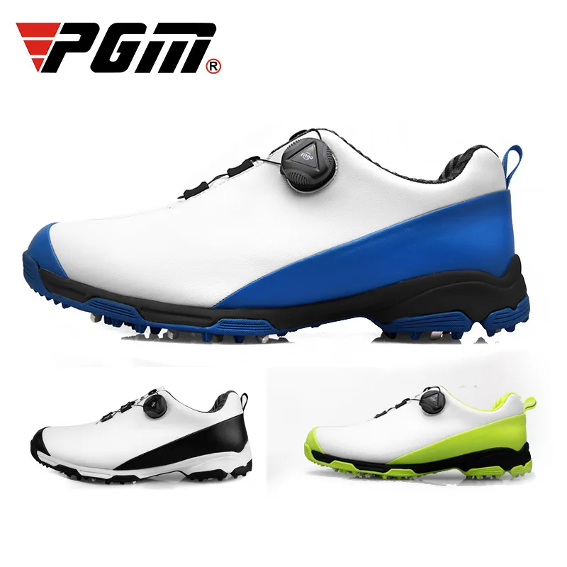 Golf Shoes Men Waterproof Sports Shoes Knobs Buckle Shoes Mesh Lining Breathable Anti-slip Sneakers for Male