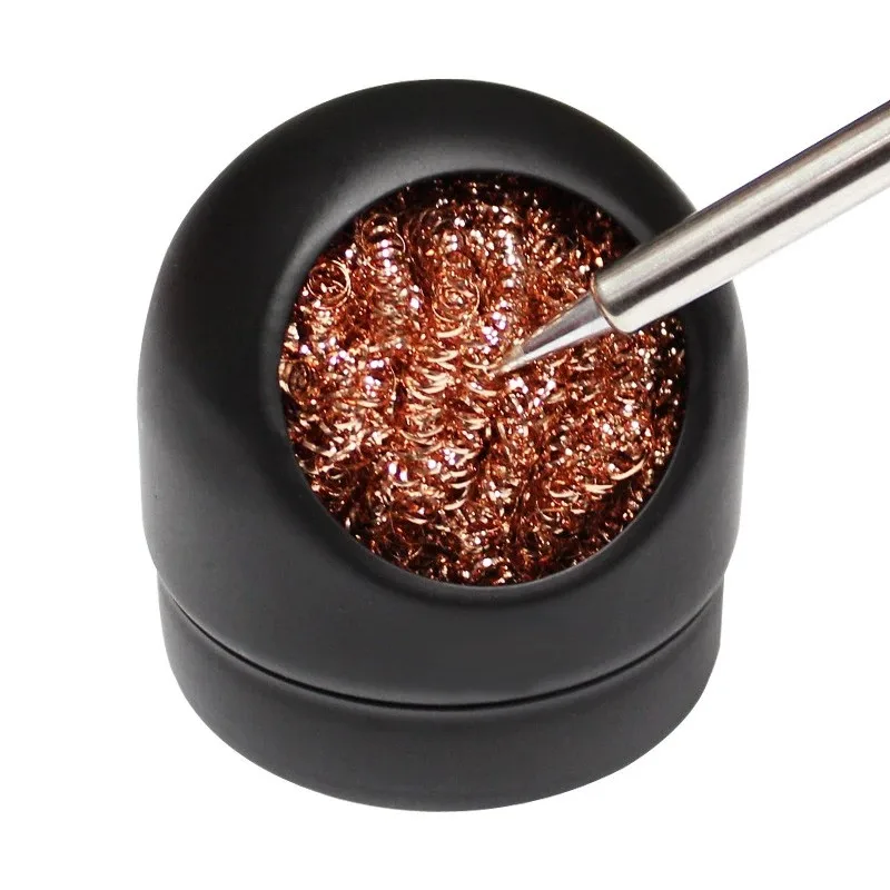 

Repair Clean The Copper Wire Ball With Base Welding Accessories Cleaner Tool For soldering iron tip cleaning proof oxidation