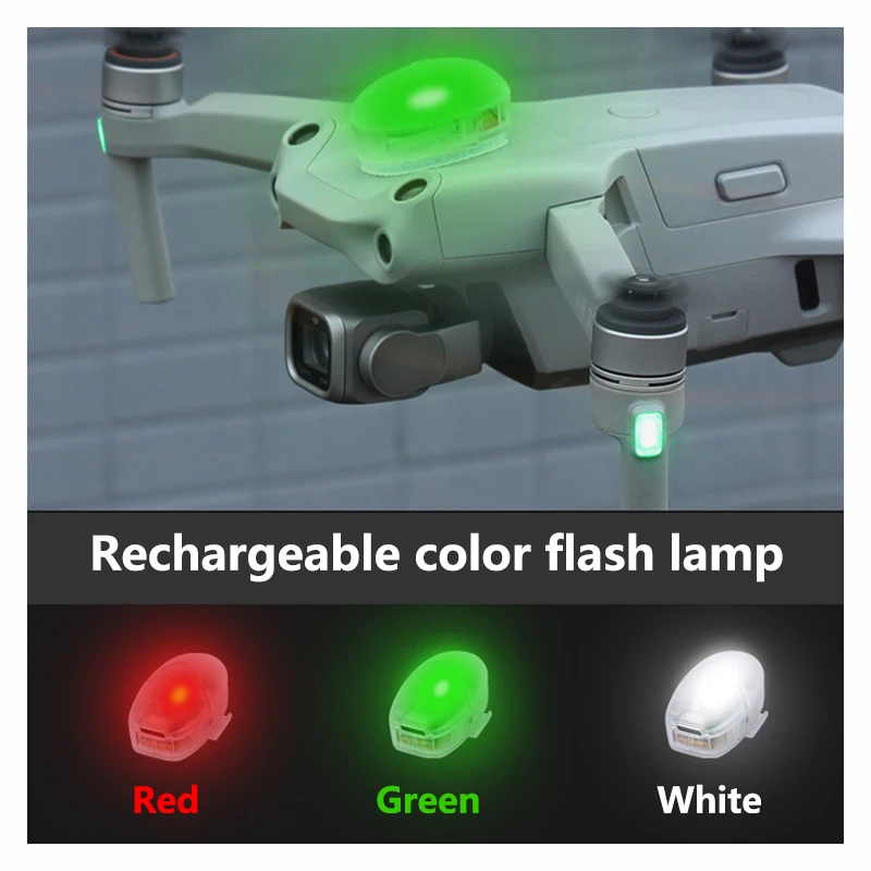 

Night Flying Signal Lamp Rechargeable Light LED Flash Lights for DJI Mavic 3/FPV/Mini 2/Mini SE/Air/2/Pro Zoom Phantom 3 4 Spark