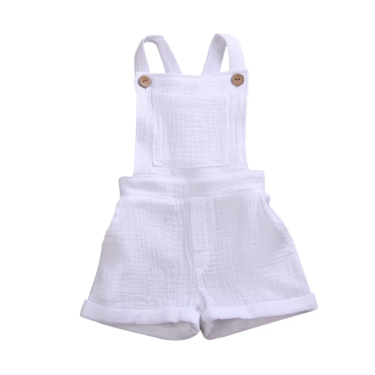 

Toddler Newborn Ifant Baby Clothes Bib Rompers Unisex Boy Girls Kids Overall Solid Color Suspender Pants Children's Clothing Set