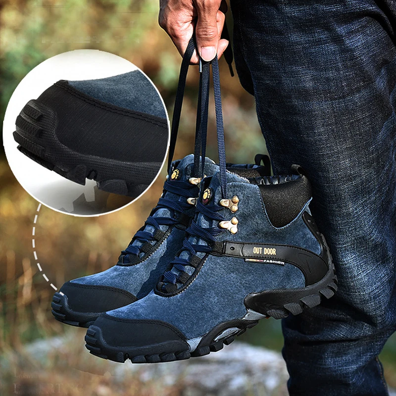 Onemix/зимняя мужская туристическая обувь с шерстяной подкладкой уличная
