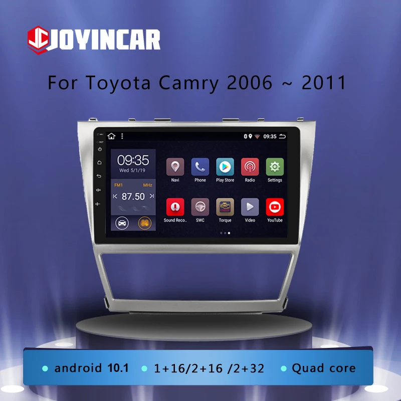 

Автомобильный радиоприемник JOYINCAR 2 + 32G Android 10,1, мультимедийный плеер для Toyota Camry 2006-2011, GPS-навигация, 2 Din, в тире, 10,1 дюйма