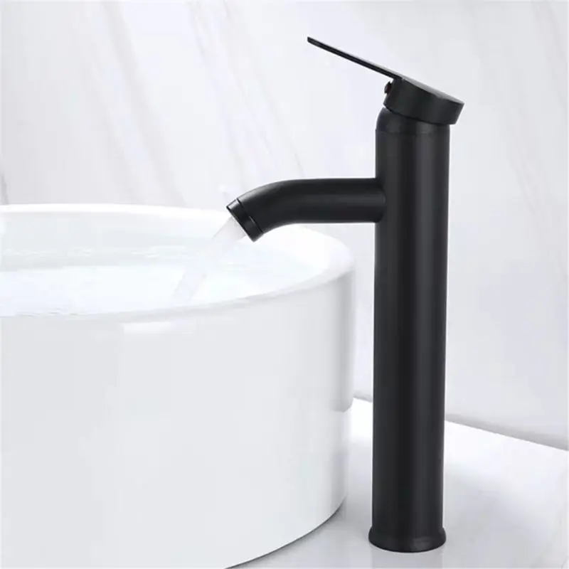 

Single Handle Bathroom Basin Faucets Cold/Hot Mixer Basin Sink Tap Black 449C