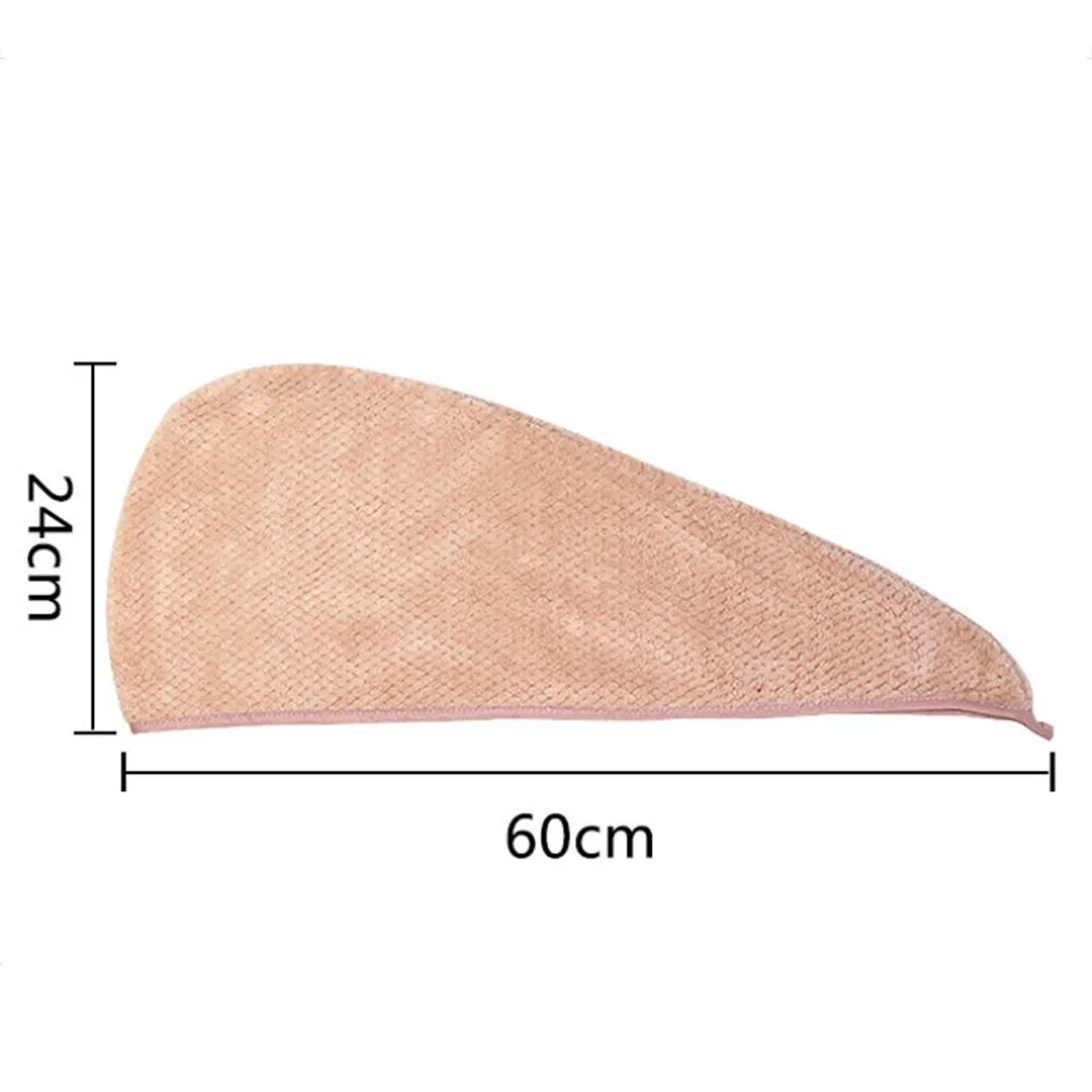Супер абсорбирующее быстросохнущее полотенце для волос Коралловое бархатное