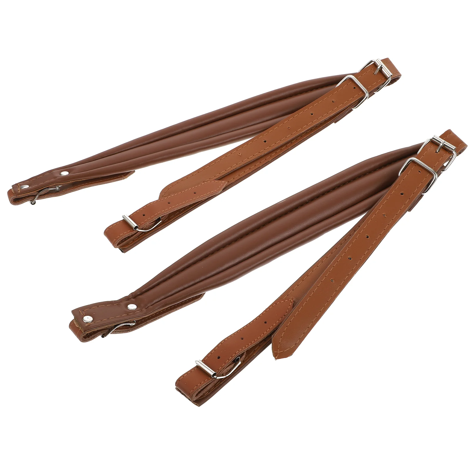 

2Pcs Creative Accordion Straps Practical Acoustic Accordion Straps Bass Belts (Coffee)
