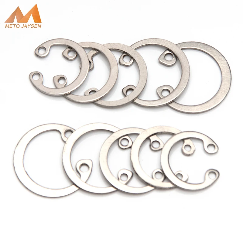 

304 Stainless Steel C Type External Retaining Rings Circlip for Shaft Fasteners C-clip Snap Rings M6 M10 M15 M20 M30 M40