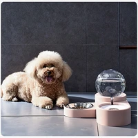 1 8l new bubble pet bowls single large bowl dog kitten feeding container cat food automatic feeder fountain for water drinking