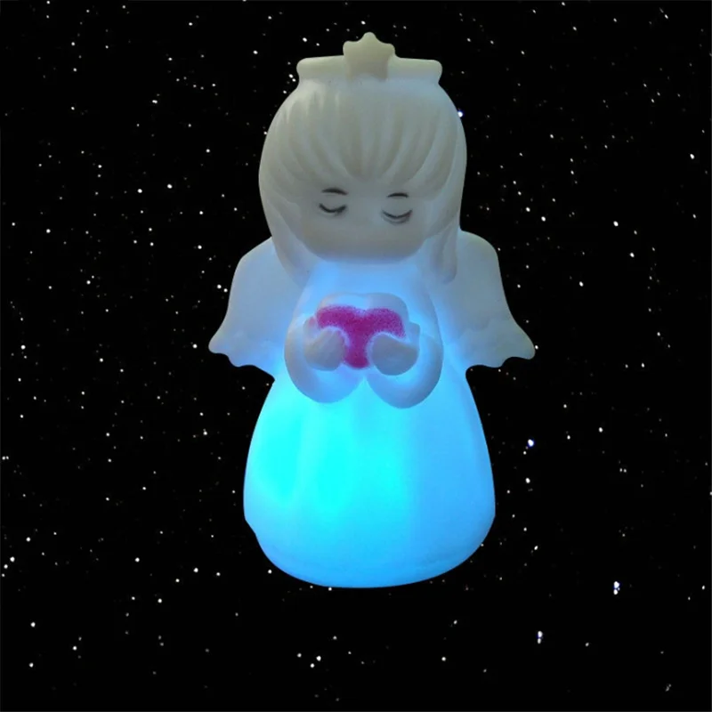 Маленький ночсветильник с сенсорным датчиком Love angel новый популярный цветной