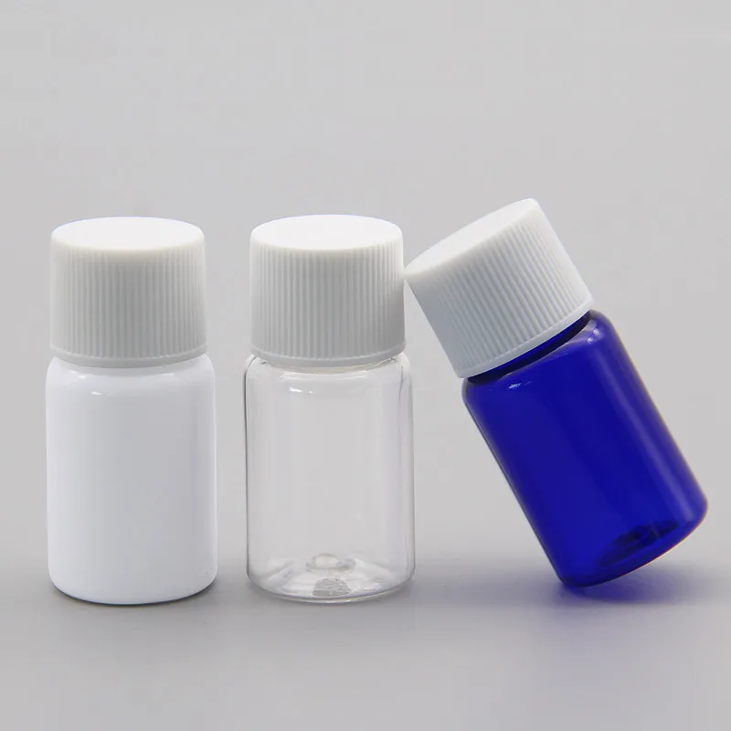 100 шт./лот 10 мл белая черная Вращающаяся крышка мини маленькие пластиковые