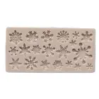 Силиконовая форма для выпечки, в форме снежинки, 1 шт., K149