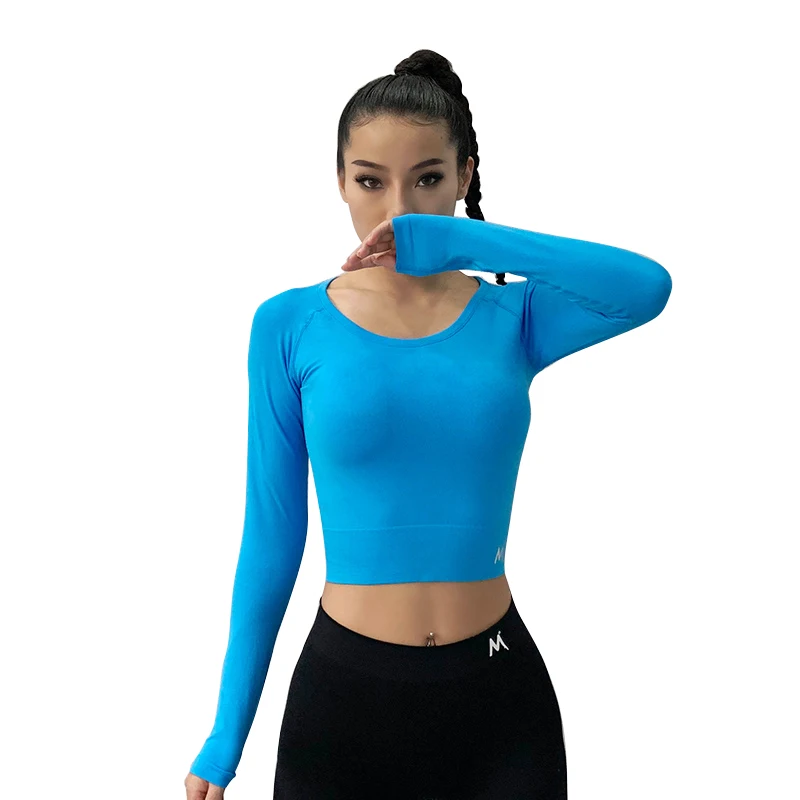Camisetas de Yoga манга larga entrenamiento топы для фитнеса Corner deporte camisetas Спортивная одежда йоги -