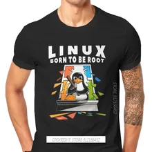 Linux Operating System Tux Penguin Man TShirt Window Crash Root Illustration Fashion T Shirt Graphic Sweatshirts New Trend Tees
