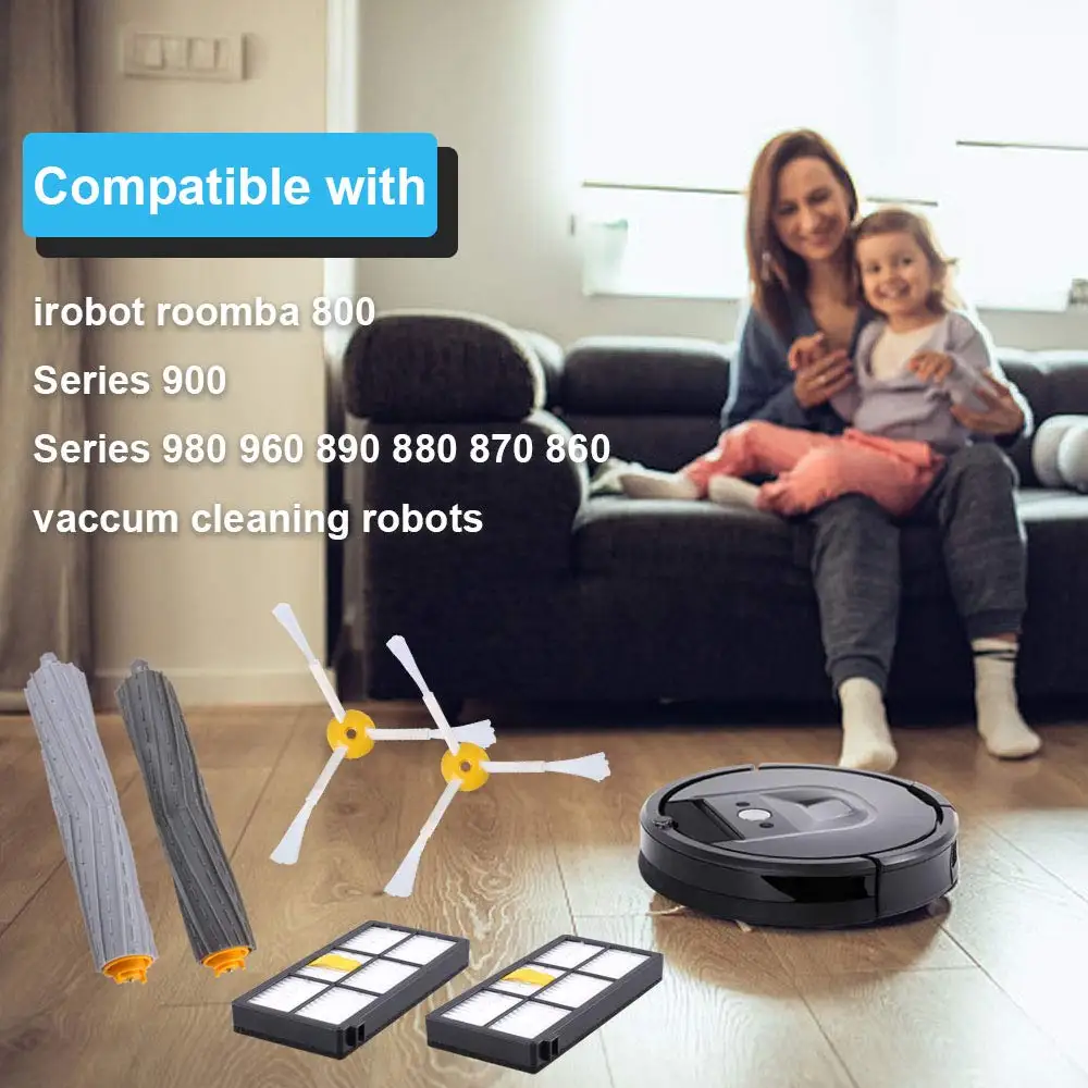 Запасные части для iRobot Roomba 980 960 880 860 805 870 совместимы с комплектами фильтров и