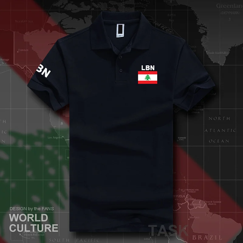 

2021 Lebanese Republic Lebanon polo shirts men short sleeve white brands printed for country cotton nation team flag LBN Arabic