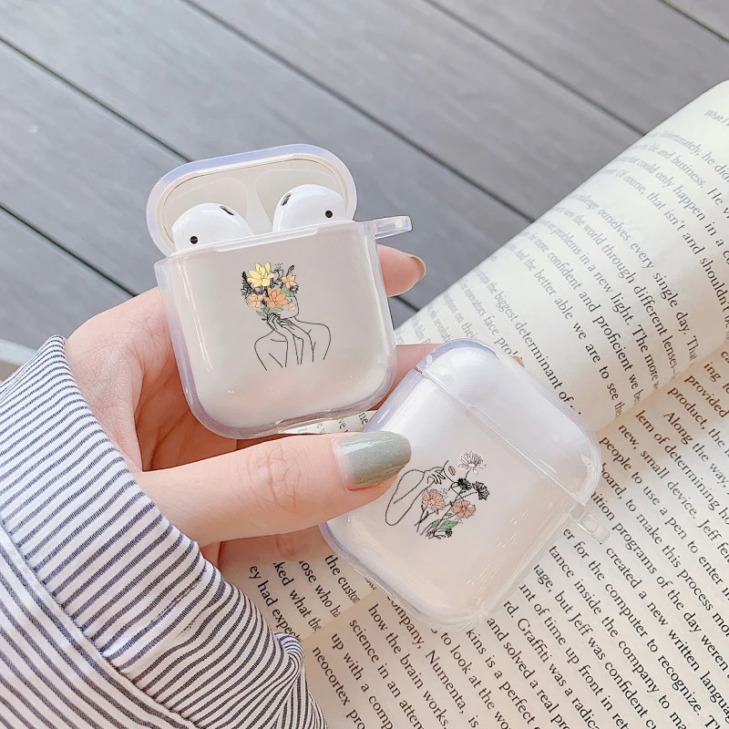 

Abstract Art Line Painting For Apple Airpods 2 Case Wireless Charging Accessories Clear Silicone For AirPods Pro Earphone Cover