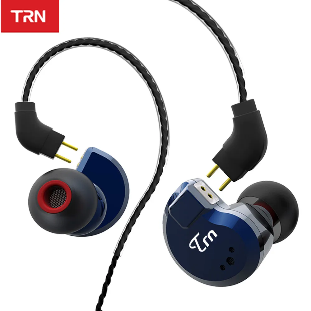 TRN V80 2DD 2BA гибридные наушники-вкладыши Hi-Fi Monito спортивные наушники для бега наушники со съемным кабелем ZST V30 ES4 24h