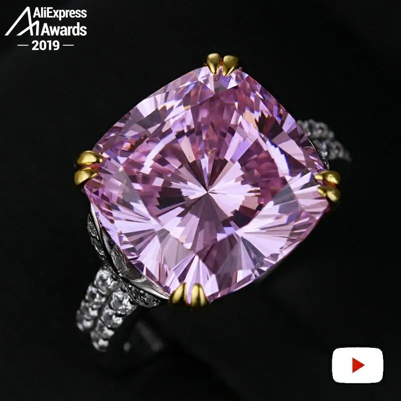 Кольцо из серебра 925 пробы с сапфиром аметистом рубином и Цитрином|Кольца| |