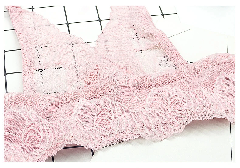 Roseheart женский модный черный кожаный беспроводной бюстгальтер с застежкой спереди мягкий бюстгальтер пуш-ап без косточек кружевной сзади цельный бюстгальтер A B нижнее белье