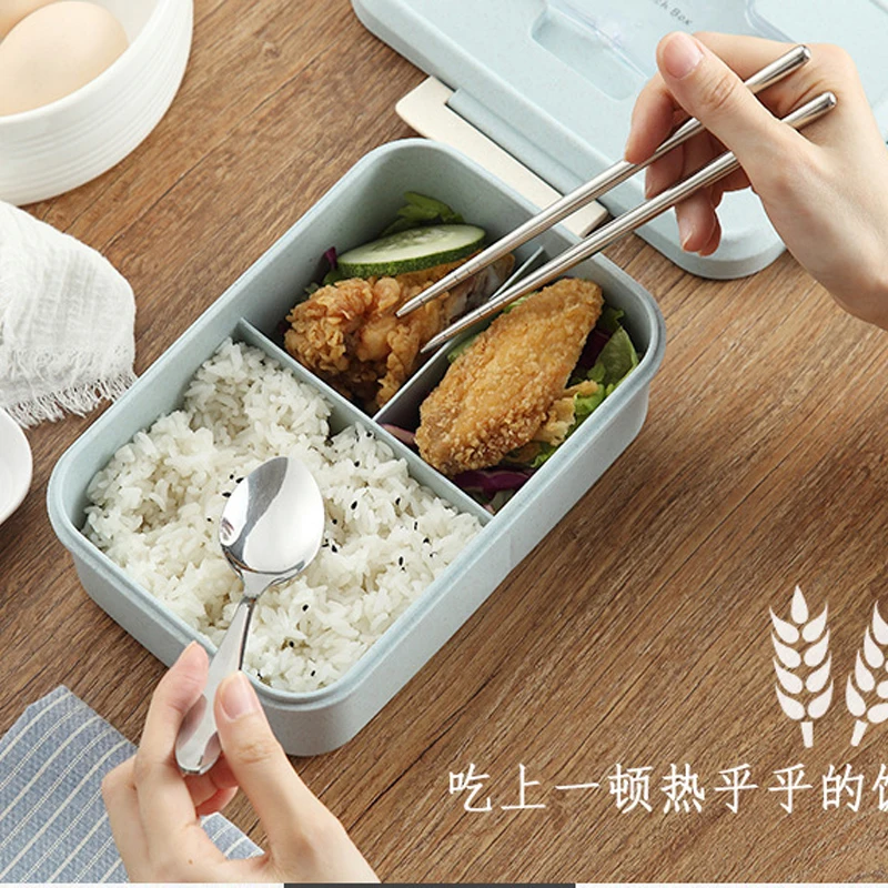 Ланч бокс для микроволновой печи контейнер хранения еды с ложкой палочки
