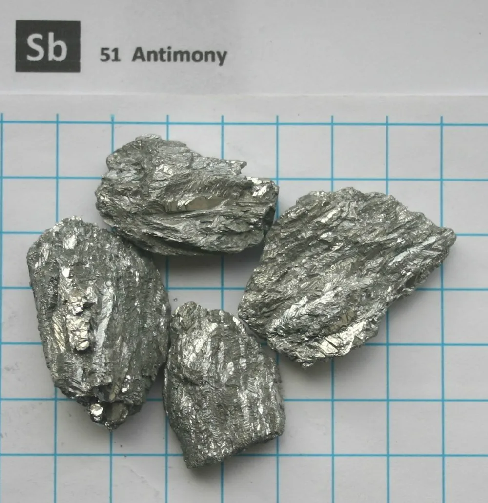

Antimony metal, 100g 99.9999% for alloying, chemistry etc.