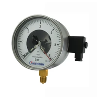 150mm stainless steel bottom connection oil filled electric contact pressure gauge