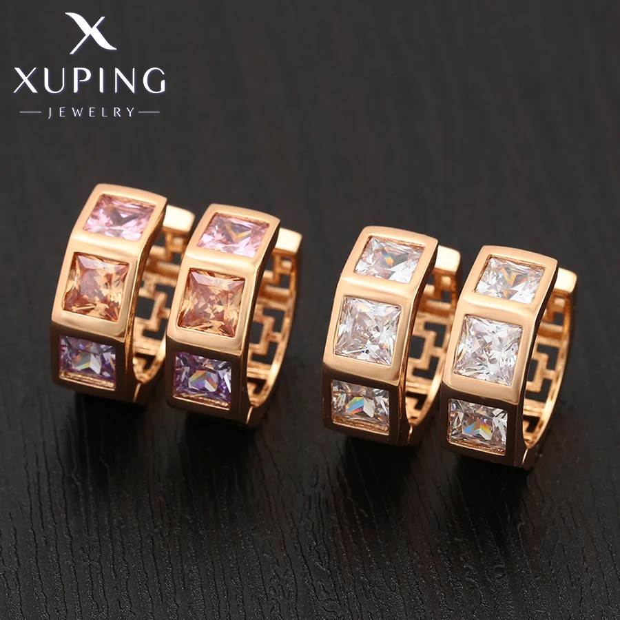 Xuping ювелирные изделия Новое поступление модные простые Стильные серьги для