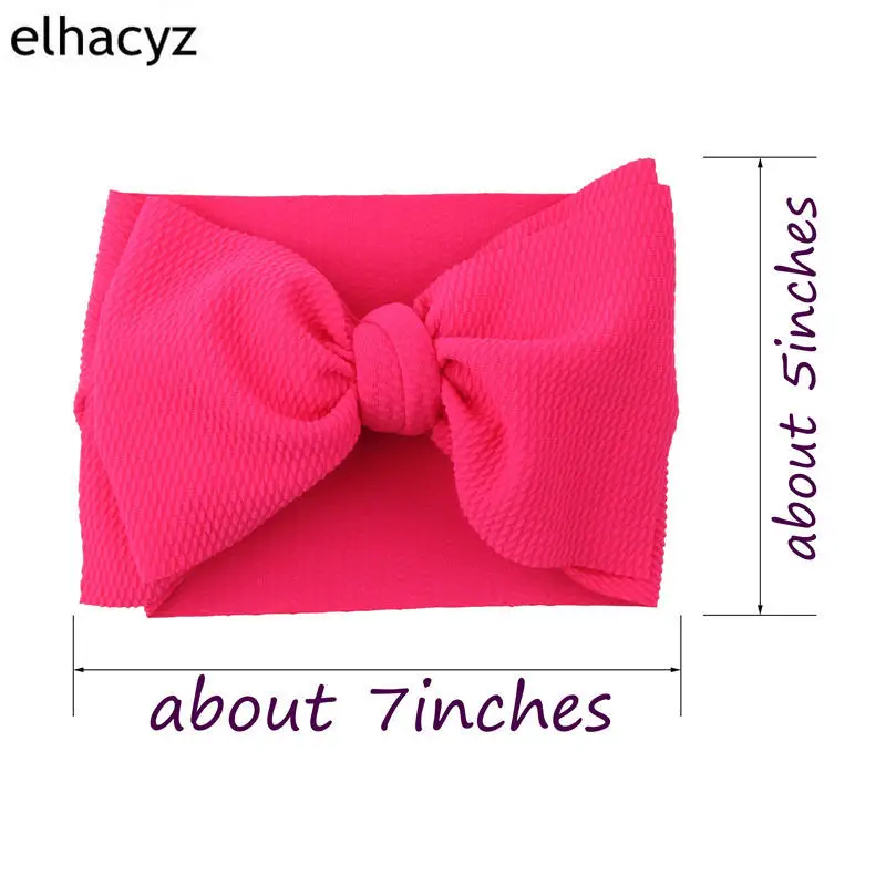Большая двухслойная повязка на голову с бантом для девочек эластичная Женская