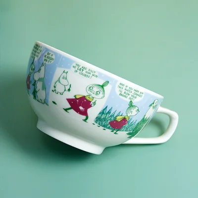 bowl Moomin Милая большая миска для лапши и тарелка набор чашка для Муми-троллей и миска для Муми-троллей - Цвет: bowl