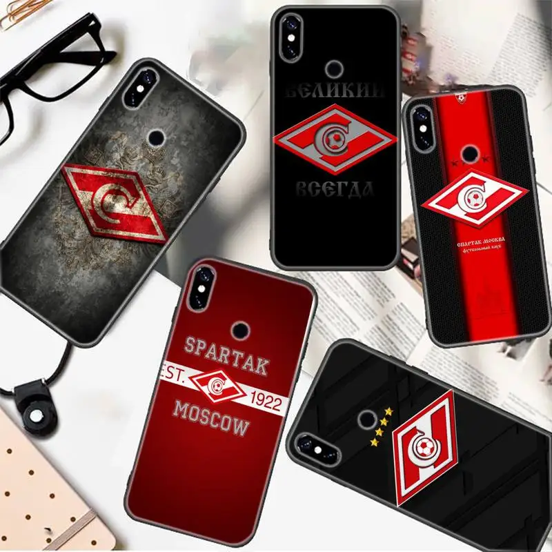 

Z Russian Spartak Moscow Football Soft Phone Case For Redmi 7 8 9 A K20 30 Pro Note 8 9 Pro 9s