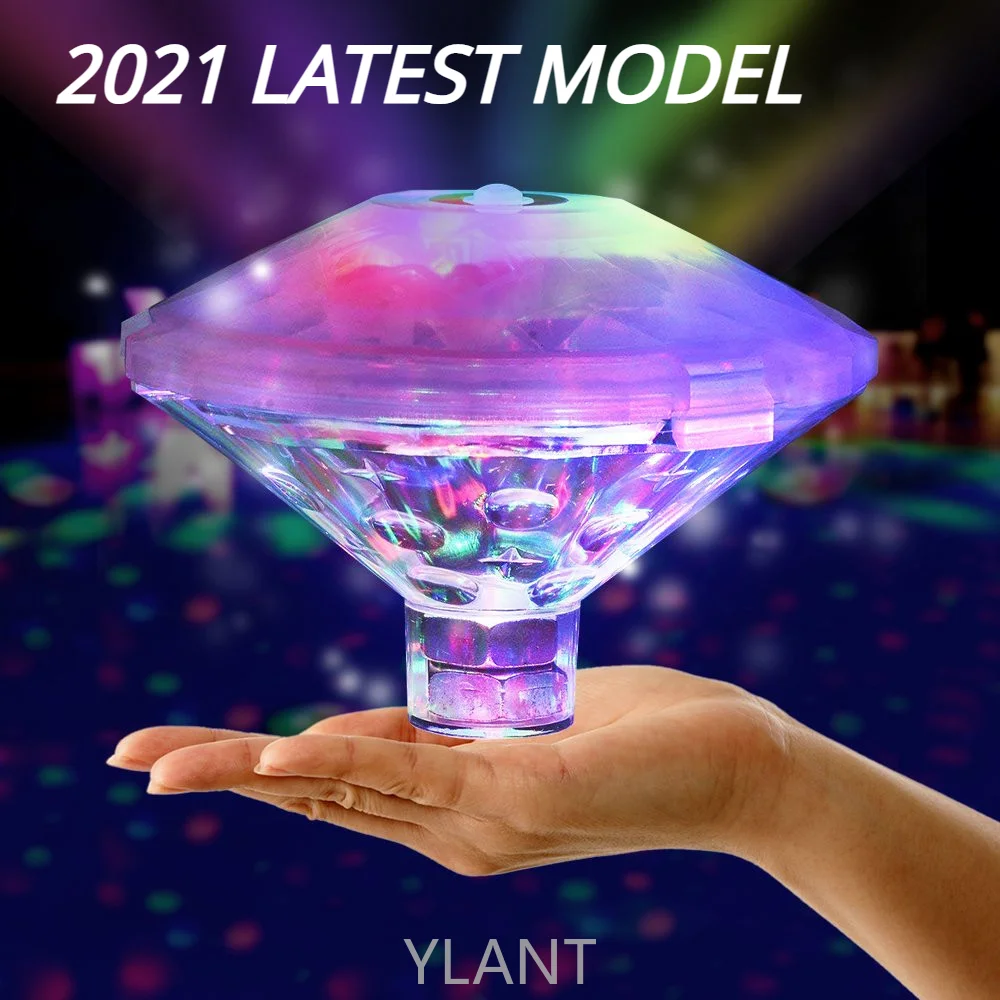 

YLANT Floating Underwater Light RGB Submersible LED Disco party Light Glow Show Swimming Pool Hot Tub Spa Lamp Baby Bath Light