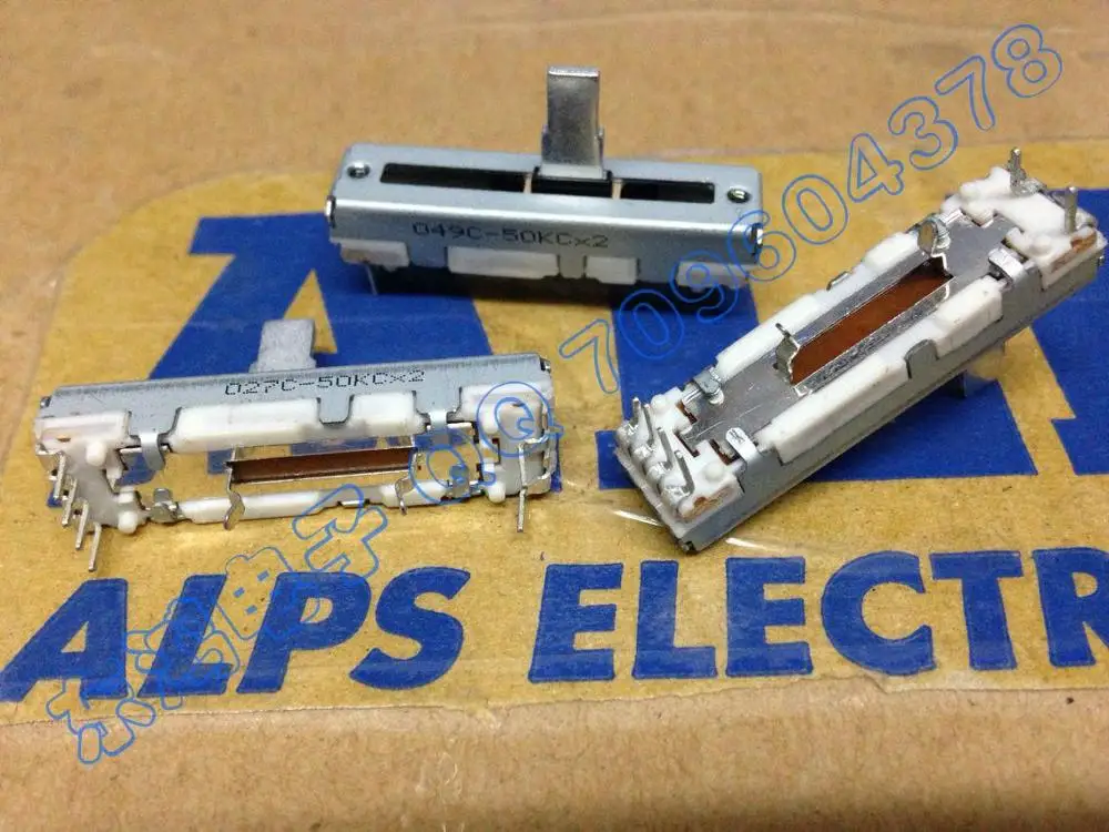 2 шт./лот. Раздвижной потенциометр ALPS 3 5 см двойной вал C50K 10 мм | Обустройство дома