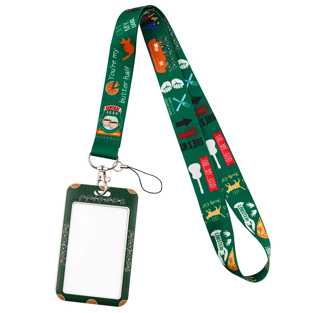 k2192 friends tv show lanyard keychain lanyards for key badges id cell phone rope neck straps accessories gifts free global shipping