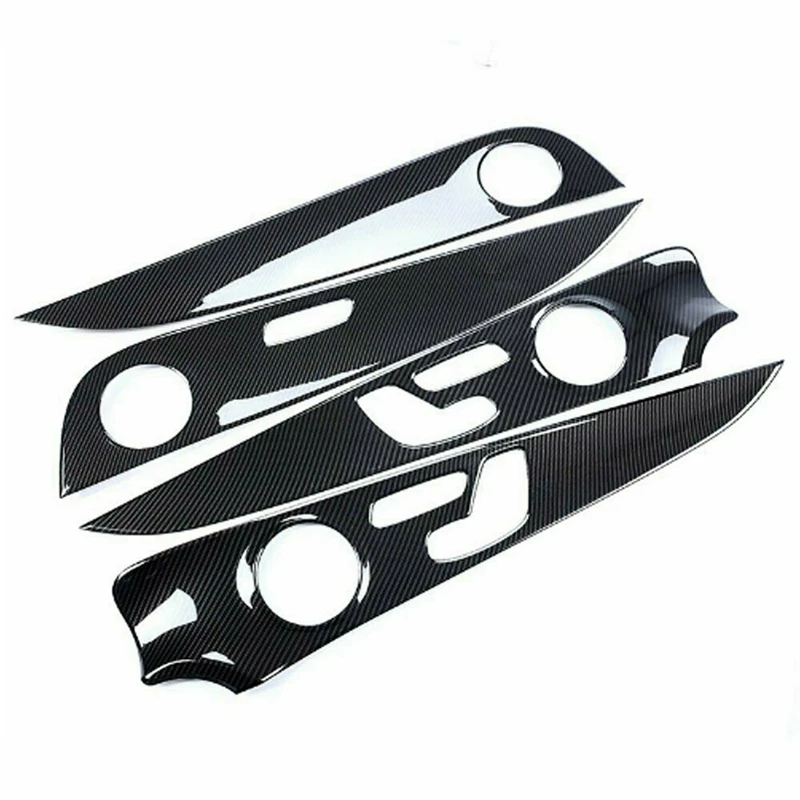 

4Pcs ABS Car Interior Doors Decoration Panel Cover Trim for Mercedes-Benz E-Class W213 2016-2017