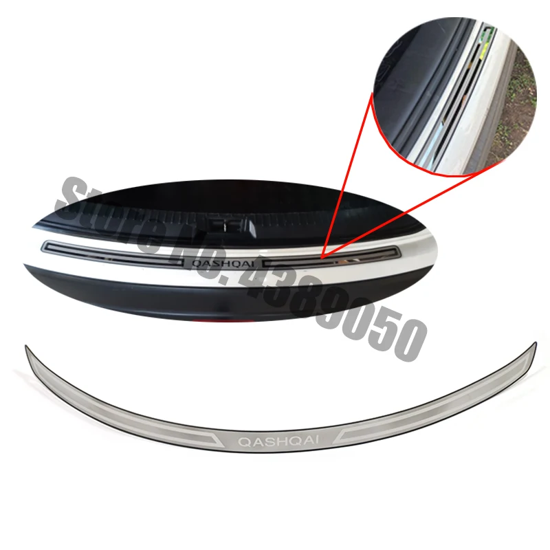 1 шт. Нержавеющая сталь ультратонкий задний багажник порог Защитная педаль