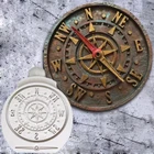 Антикварная форма для компаса, силиконовая форма для мастики, инструмент для украшения торта, мастика, сахарный шоколадный форм, инструменты для выпечки