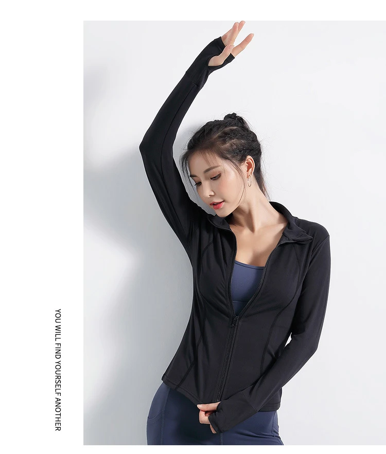 New Mesh Splice Running Jacket Women Sport Jacket Women Long Sleeve Yoga Jacket Breathable Yoga Top Women Sport Sweatshirts
