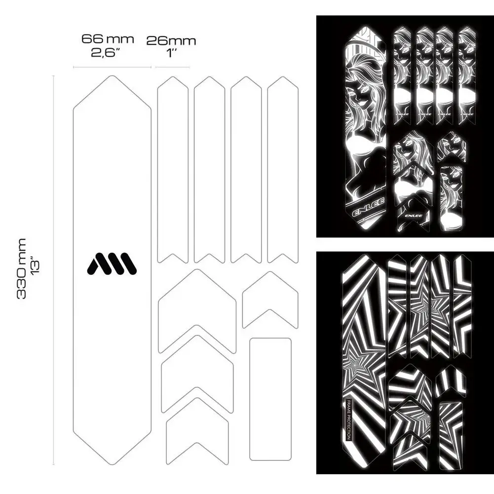 

Hot Sale Bike Balance Board Decor Bicycle Reflective Sticker Set Innovative Bike Decal Kit