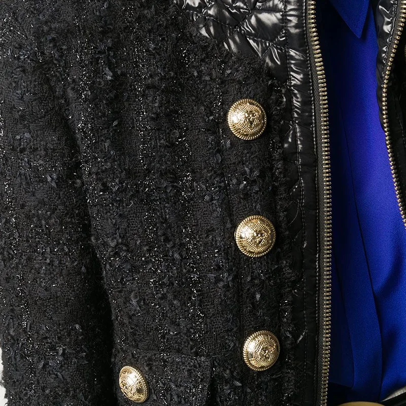 

The new double-breasted collar pipi sheep garment female long true female cotton coat