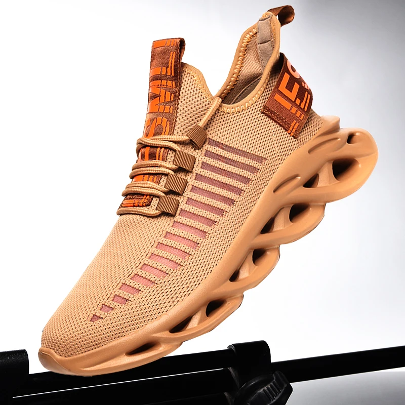 Мужские кроссовки для бега белые большого размера на толстой подошве