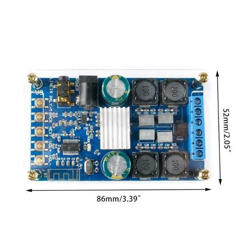 

2 Channel Stereo Sound Digital Audio Amplifier Board Module Speakers Suitable For Retrofit ZK-502B Bluetooth Power Amplifie C9B1