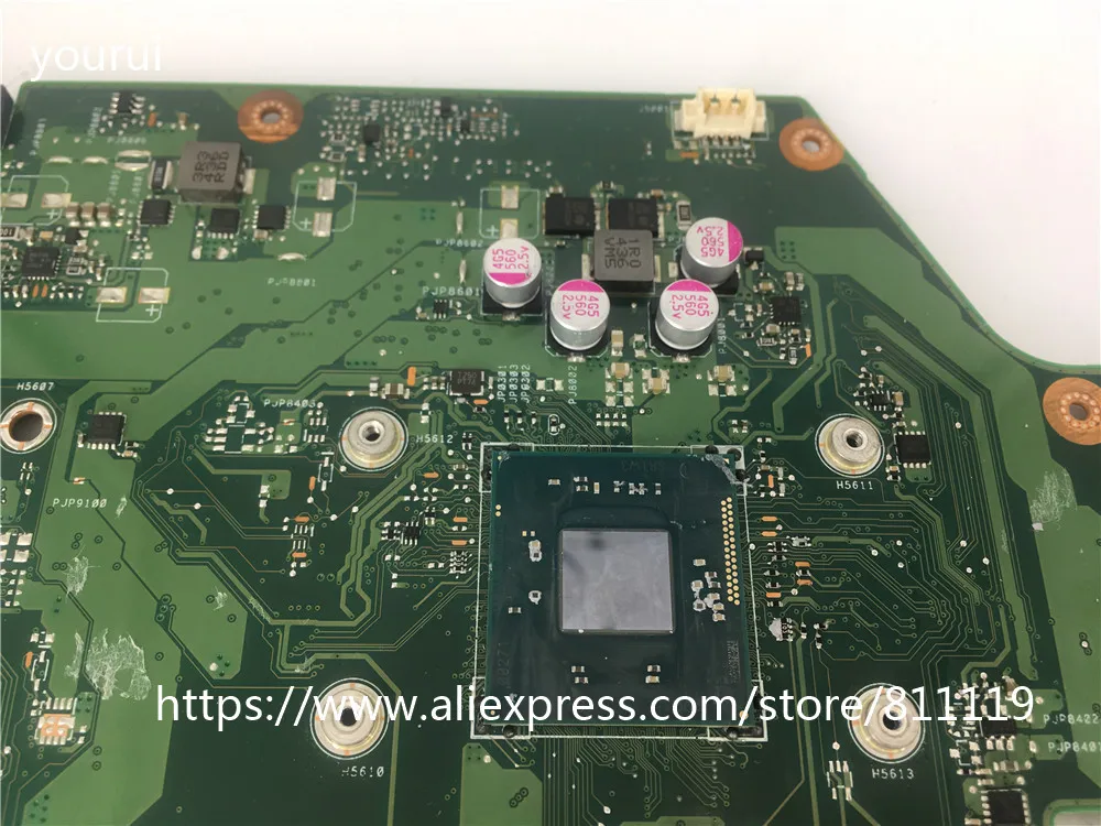 yourui для asus x751md laptopmotherboard rev 20 n2930 процессор с гра