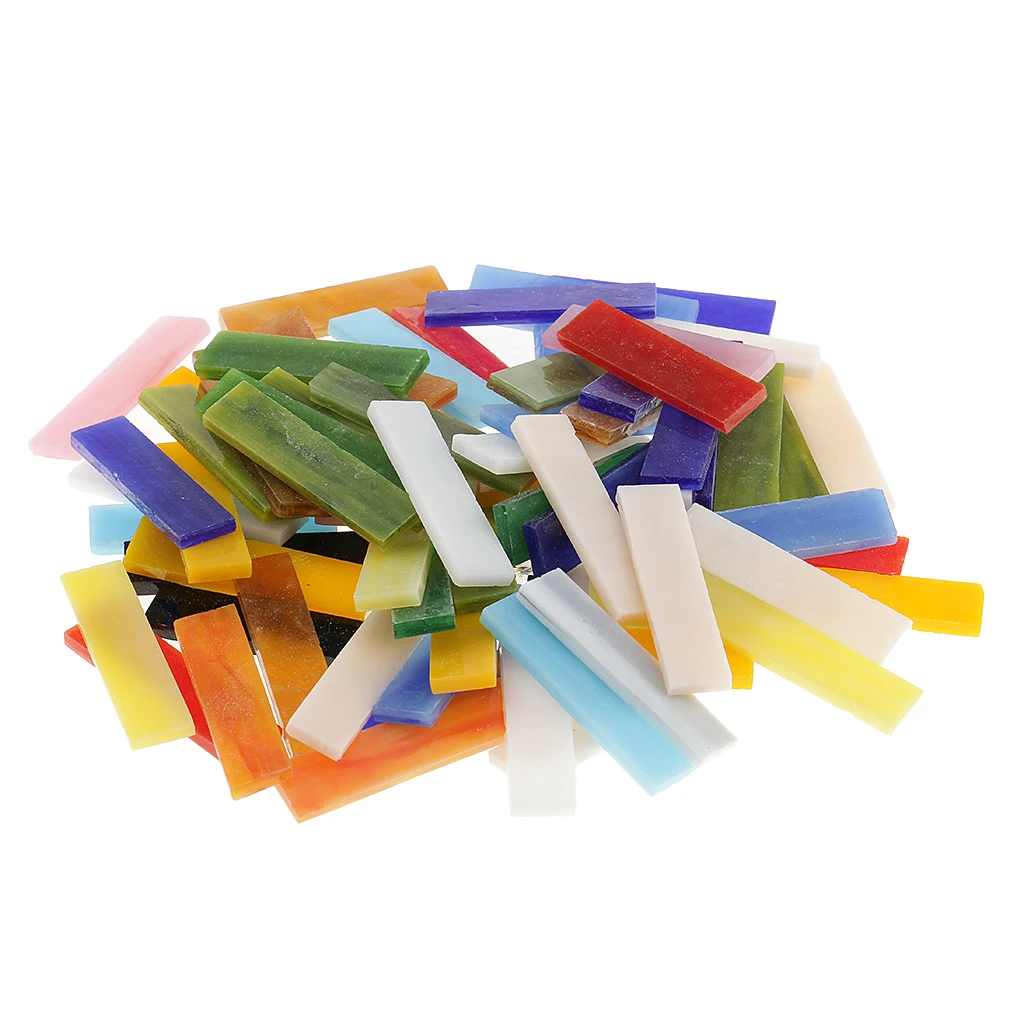 70 шт. стеклянные мозаичные плитки 10 х40 мм|Создание мозаики| |