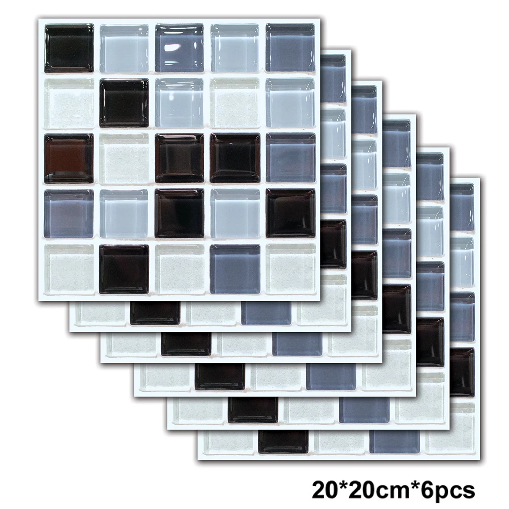 6 шт. маслостойкий кухонный декоративный домашний питомец ванная 3D